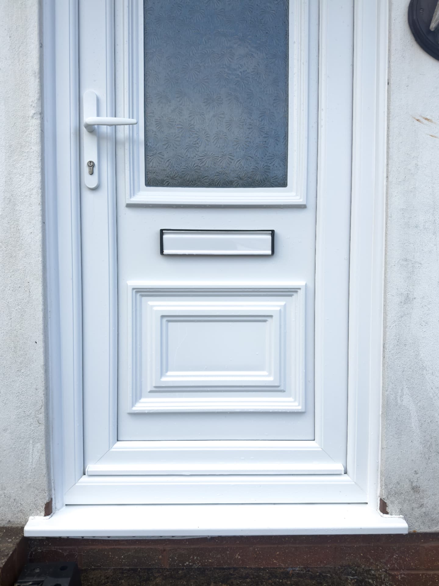 Front door after exterior cleaning by OutWash